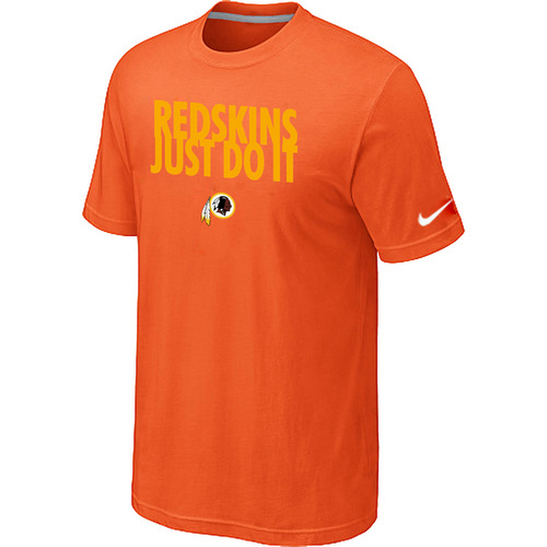 Nike Washington Redskins Just Do It Orange T-Shirt