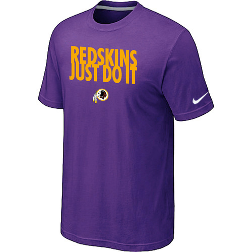 Nike Washington Redskins Just Do It Purple T-Shirt