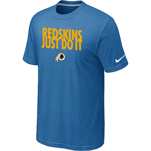 Nike Washington Redskins Just Do It light Blue T-Shirt