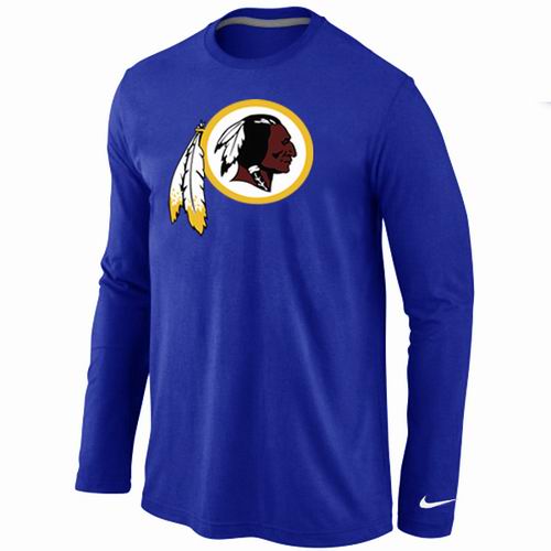 Nike Washington Redskins Logo Long Sleeve T-Shirt BLUE Nike Washington Redskins Logo Long Sleeve T-Shirt BLUE