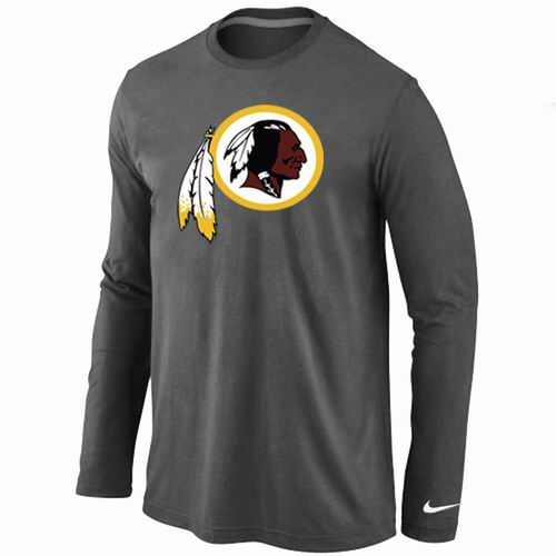 Nike Washington Redskins Logo Long Sleeve T-Shirt D.Grey Nike Washington Redskins Logo Long Sleeve T-Shirt D.Grey