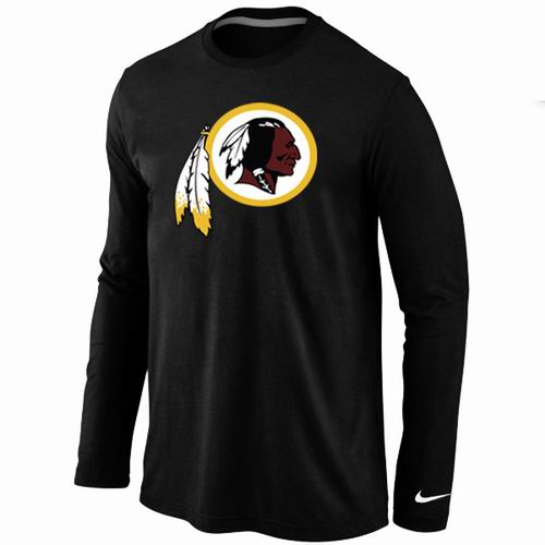 Nike Washington Redskins Logo Long Sleeve T-Shirt black Nike Washington Redskins Logo Long Sleeve T-Shirt black