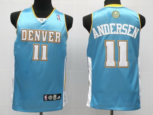 Nuggets 11 Andersen Baby Blue Jerseys - Click Image to Close