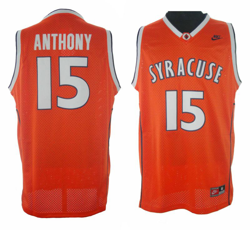 Syracuse 15 Anthony Orange Jerseys