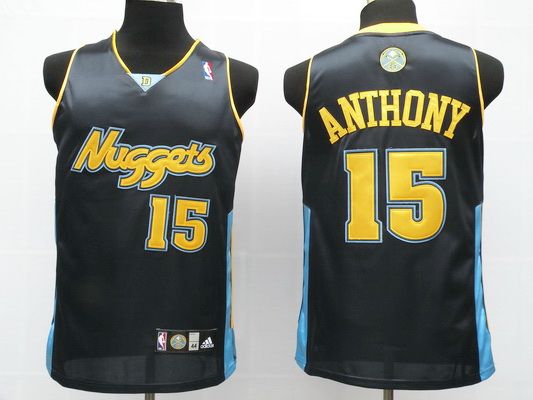 Nuggets 15 Carmelo Anthony Dark Blue Jerseys