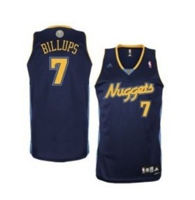 Nuggets 7 Chauncey Billups Dark Blue Jerseys