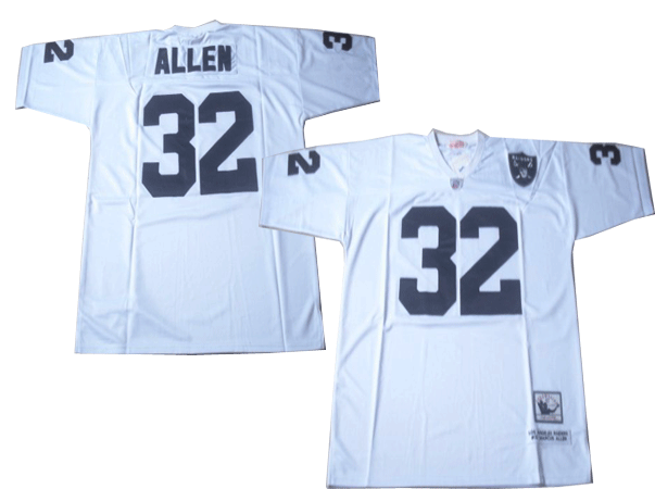 Raiders 32 Allen White Throwback Jerseys Raiders 32 Allen White Throwback Jerseys