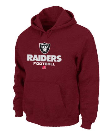 Oakland Raiders Critical Victory Pullover Hoodie RED
