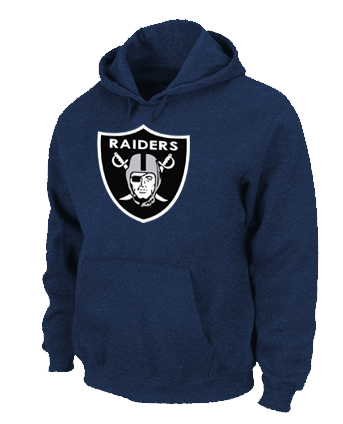 Oakland Raiders Logo Pullover Hoodie D.Blue