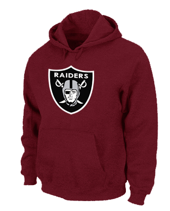 Oakland Raiders Logo Pullover Hoodie RED