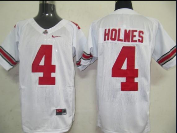 Ohio State 4 Holmes white Jerseys