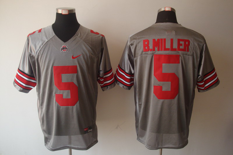 Ohio State 5 B.Miller Grey Jerseys