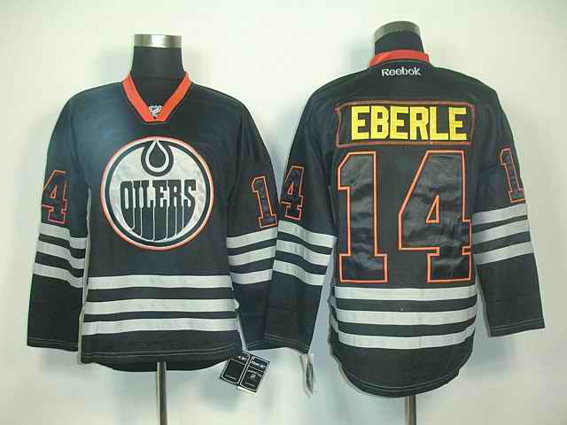 Oilers 14 Eberle black ice jerseys