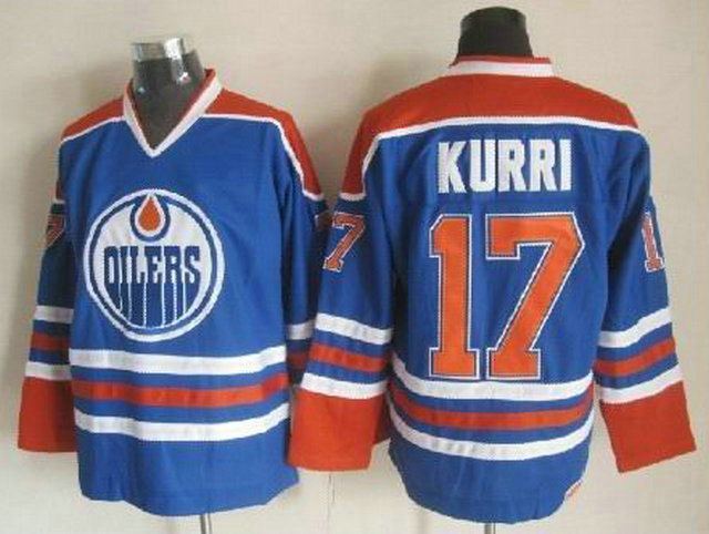 Oilers 17 Kurri Blue Jerseys - Click Image to Close