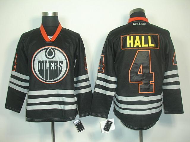 Oilers 4 Hall black ice Jerseys