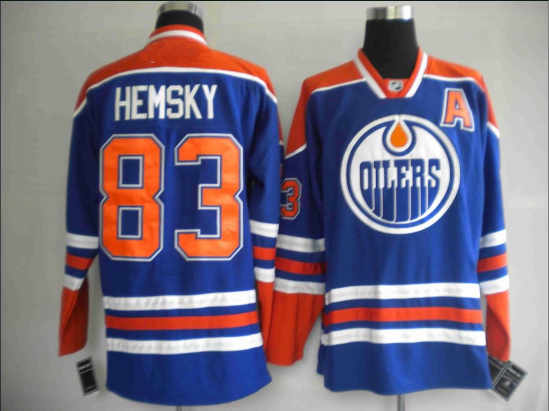 Oilers 83 Hemsky Blue Jerseys