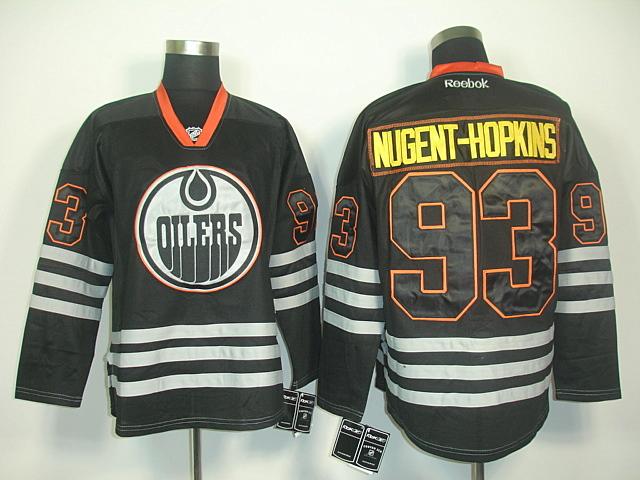 Oilers 93 Mugent-Hopkins black ice Jerseys