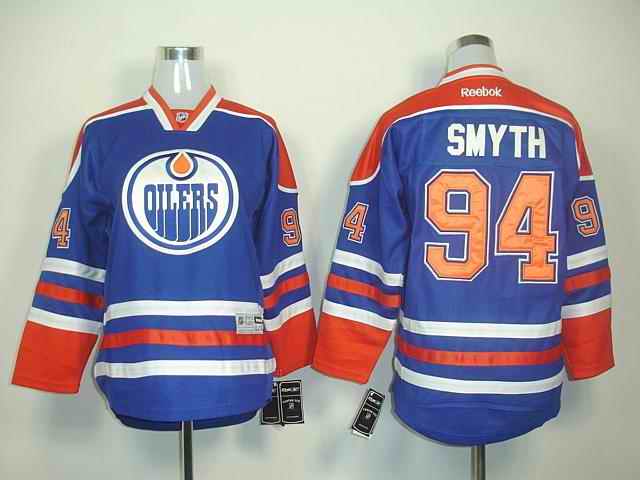 Oilers 94 Smith Blue Youth Jersey