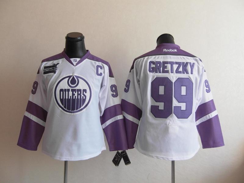 Oilers 99 Gretzky White Women Jersey
