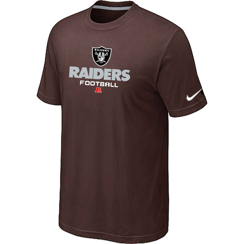 Okaland Raiders Critical Victory Brown T-Shirt