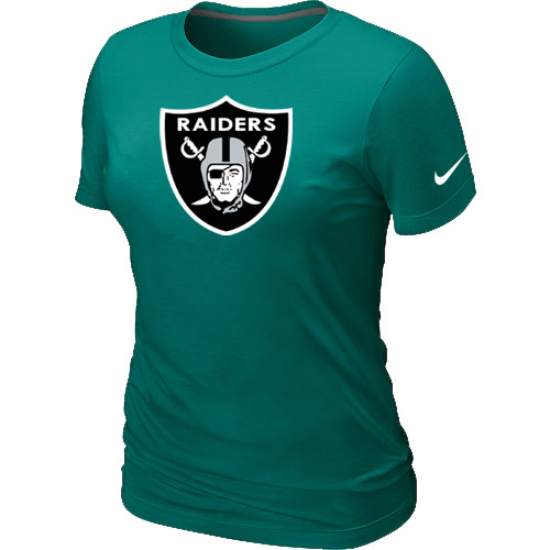 Okaland Raiders L.Green Women's Logo T-Shirt - Click Image to Close