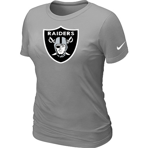 Okaland Raiders L.Grey Women's Logo T-Shirt
