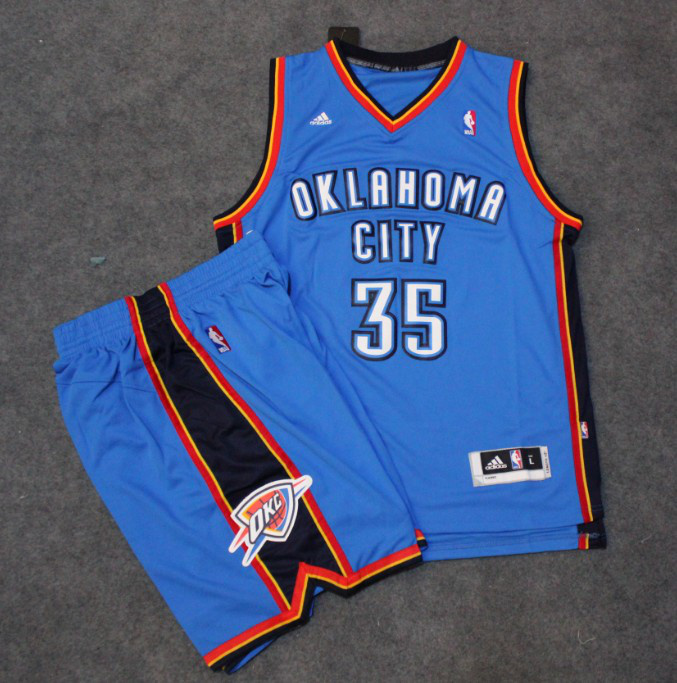 Oklahoma City Thunder 35 DURANT Blue Suit
