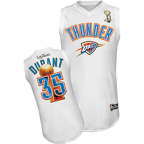 Oklahoma City Thunder 35 DURANT white Champion Edition Jerseys - Click Image to Close