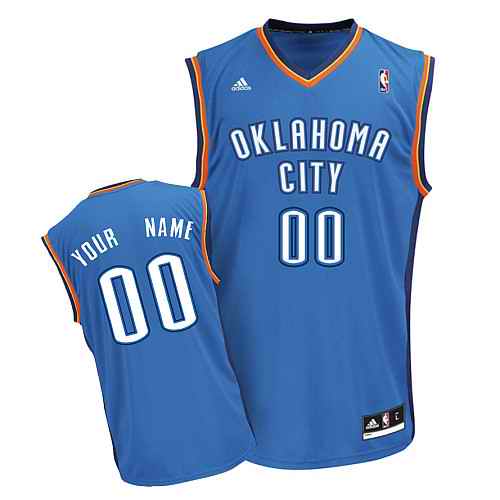 Oklahoma City Thunder Youth Custom blue Jersey