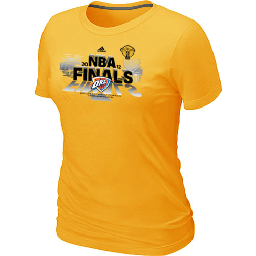 Oklahoma City Thunder adidas 2012 Western Conference Champions Yellow T-Shirt