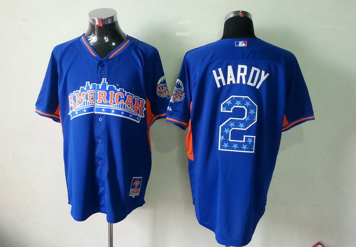 Orioles 2 Hardy blue 2013 All Star Jerseys