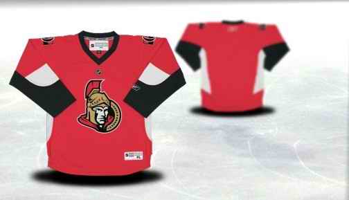 Ottawa Senators Youth Customized Red Jersey - Click Image to Close