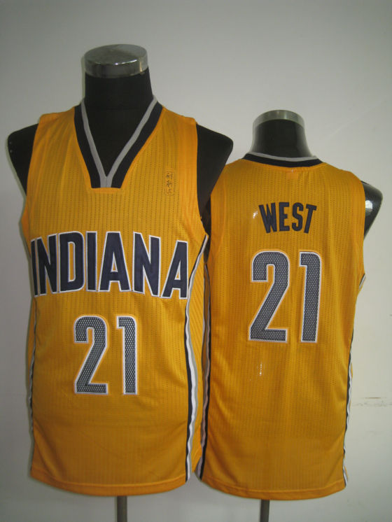 Pacers 21 West Yellow Jerseys