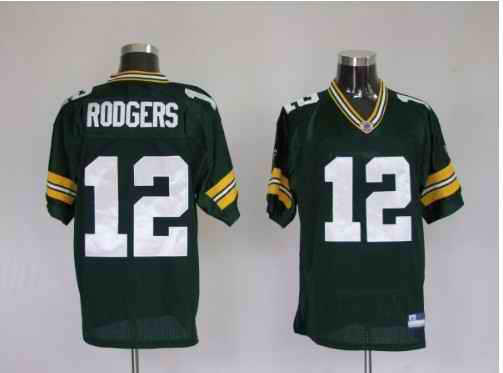 Packers 12 Aaron Rodgers Green Jerseys