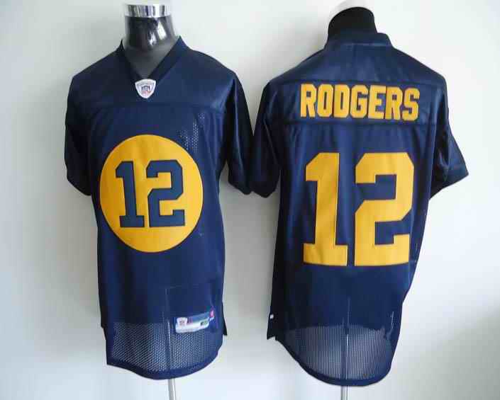Packers 12 Rodgers blue Jerseys