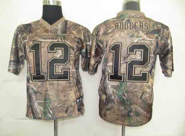Packers 12 Rodgers camo kids Jerseys