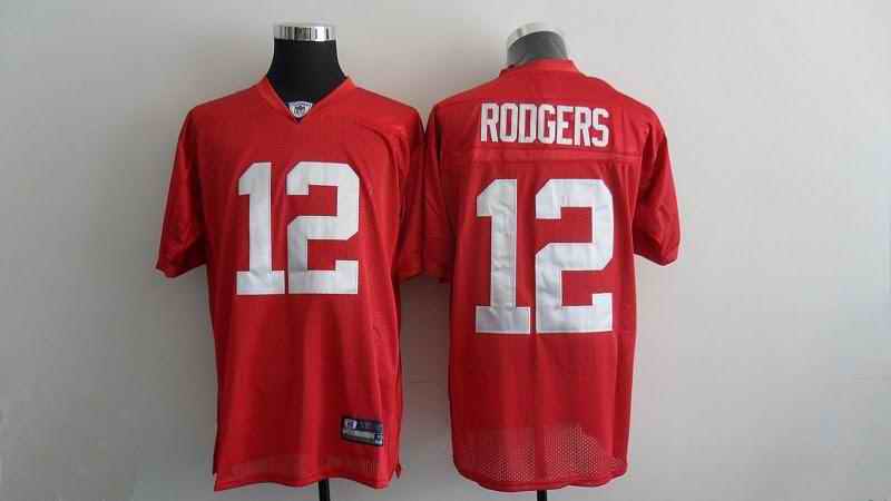 Packers 12 Rodgers red Jerseys