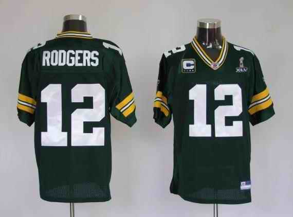 Packers 12 Rodgers super bowl green with c patch Jerseys Packers 12 Rodgers super bowl green with c patch Jerseys