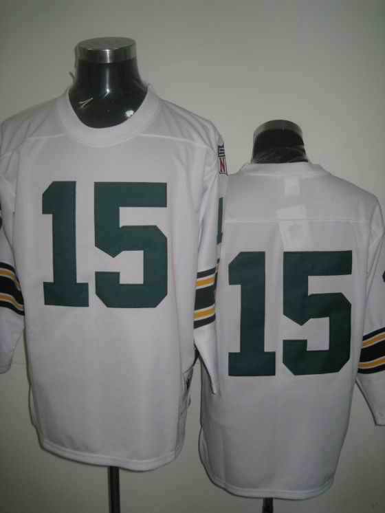 Packers 15 Bart Starr white 1969 Throwback Jerseys