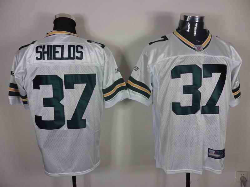 Packers 37 Shields white Jerseys