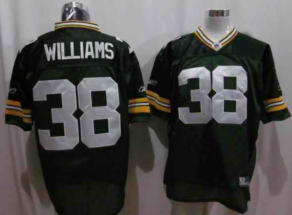 Packers 38 Willams green Jerseys