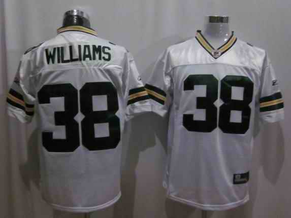 Packers 38 Willams white Jerseys