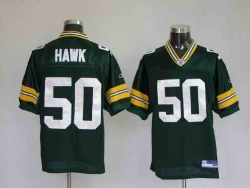 Packers 50 Hawk Green Jerseys