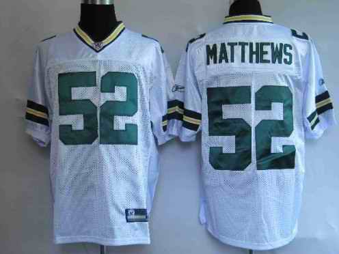 Packers 52 Clay Matthews White Jerseys