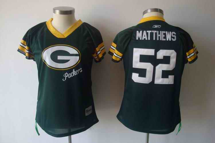 Packers 52 Matthews green field flirt women Jerseys