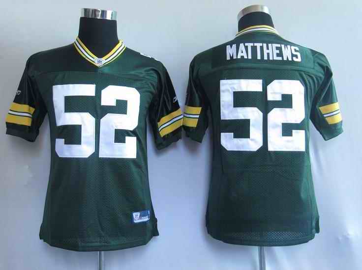 Packers 52 Matthews green kids Jerseys