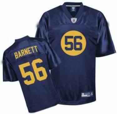 Packers 56 Barnett blue Jerseys