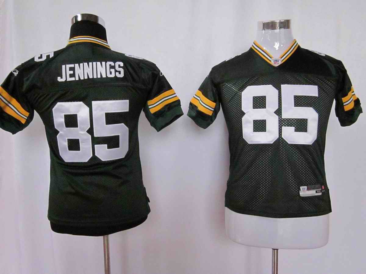 Packers 85 Jennings green kids Jerseys