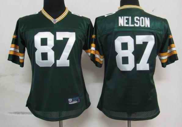 Packers 87 Nelson green team women Jerseys