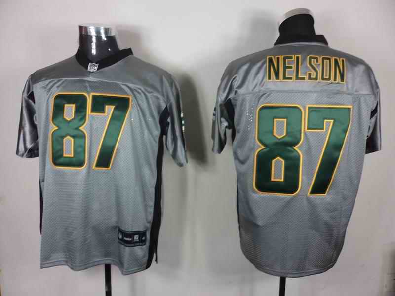 Packers 87 Nelson grey Jerseys